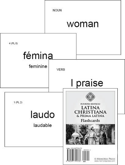 LATINA CHRISTIANA 1 FLASH CARD 4TH EDITION