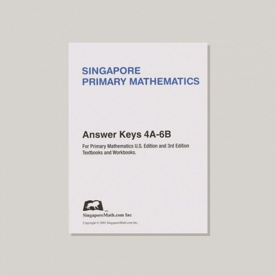 USED SINGAPORE PRIMARY MATH ANSWER KEYS 4A-6B TE  - 2