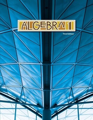 BJU ALGEBRA 1 ACT 3RD ED