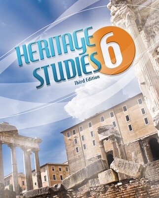 USED BJU HERITAGE STUDIES 6 TEXT 3RD ED