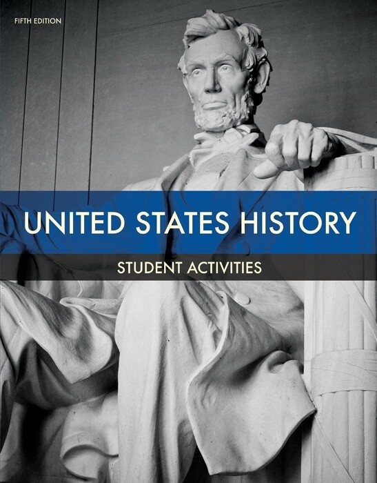 BJU United States History STUDENT ACTIVITIES 5th Ed