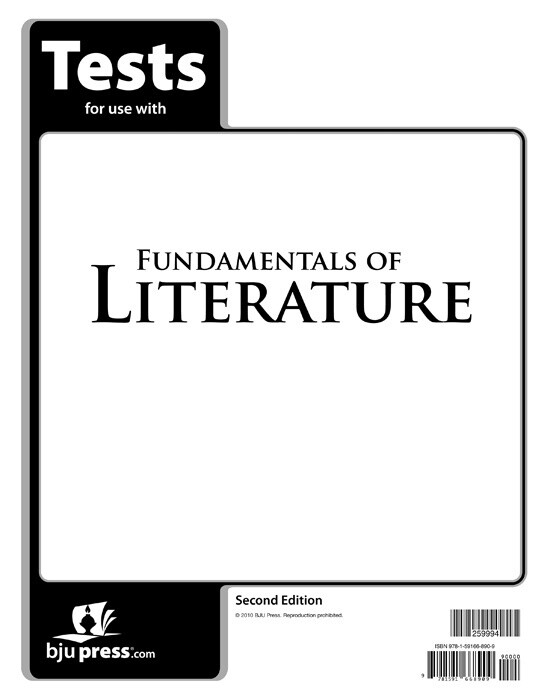 USED BJU LITERATURE 9 FUNDAMENTALS OF-TESTS 2ND ED