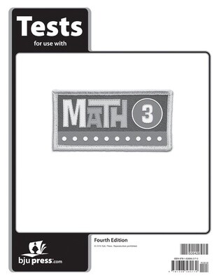 BJU MATH 3 TESTS 4TH ED