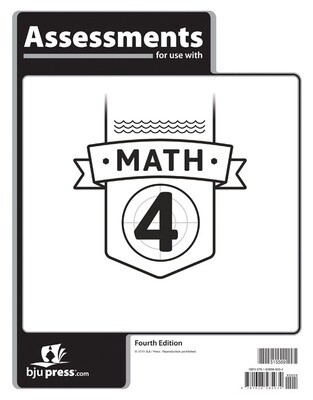 BJU MATH 4 ASMTS 4TH ED