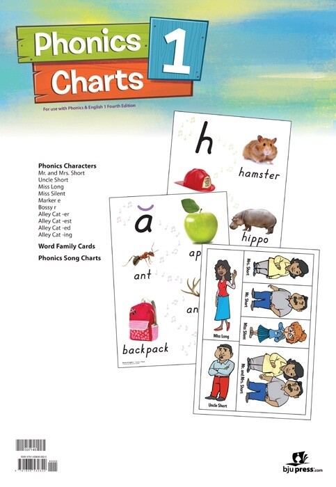 BJU K4 PHONICS CHARTS &amp; TEACHING TREE PACKET 3RD ED