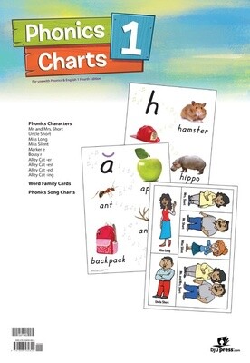 BJU K4 PHONICS CHARTS &amp; TEACHING TREE PACKET 3RD ED