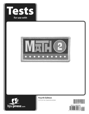 BJU MATH 2 TESTS 4TH ED