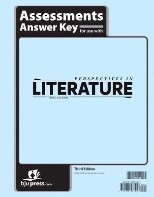 BJU PERSPECTIVIES IN LITERATURE 6 ASMTS ANS KEY 3RD ED
