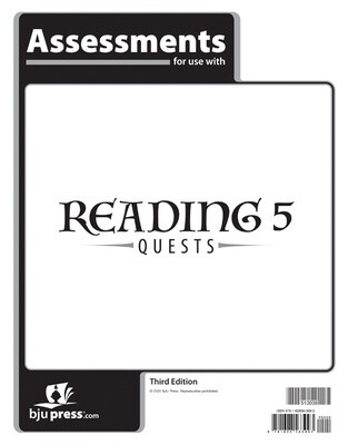 BJU READING 5 QUESTS ASMTS 3RD ED
