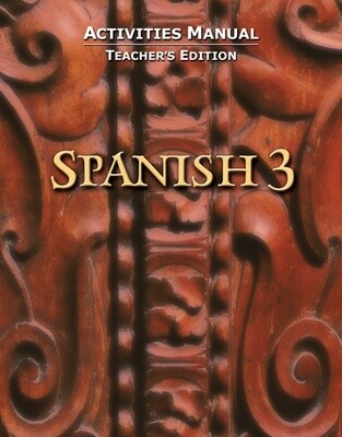 Used BJU SPANISH 3 STU ACT TE 1ST ED