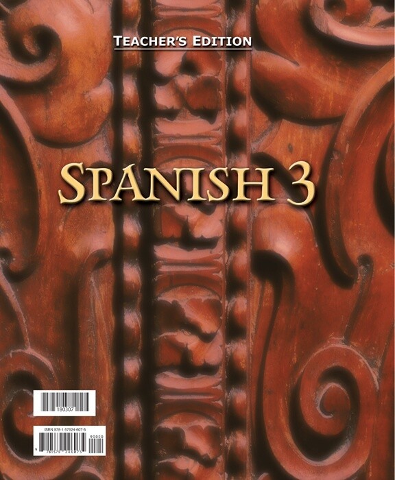BJU SPANISH 3 TE 1ST ED