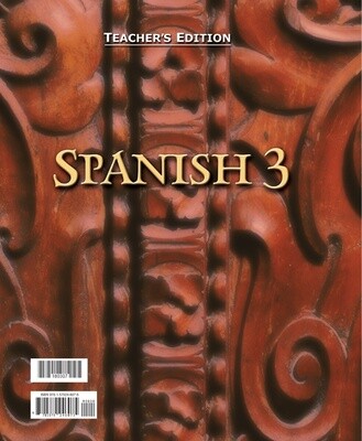 BJU SPANISH 3 TE 1ST ED