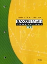 SAXON MATH 65 TESTS &amp; WORKSHEETS
