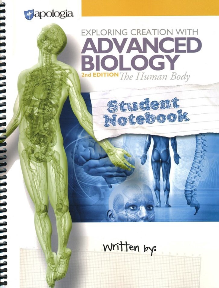 APOLOGIA  ADVANCED BIOLOGY THE HUMAN BODY FEARFULLY NOTEBOOK 2nd edition