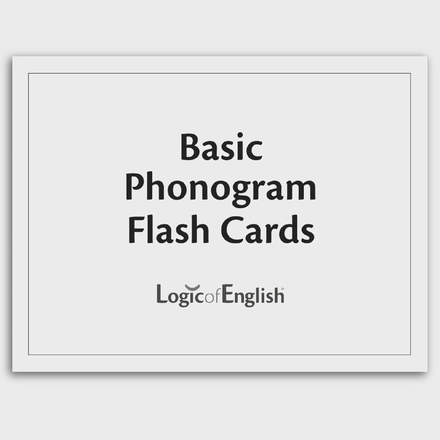 Used Logic of English Basic Phonogram Flash Cards