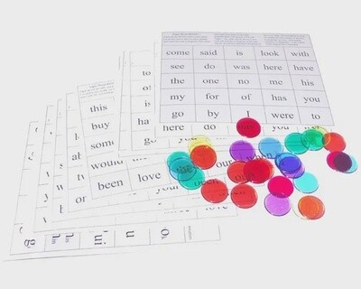 USED SONLIGHT SIGHT-WORD BINGO