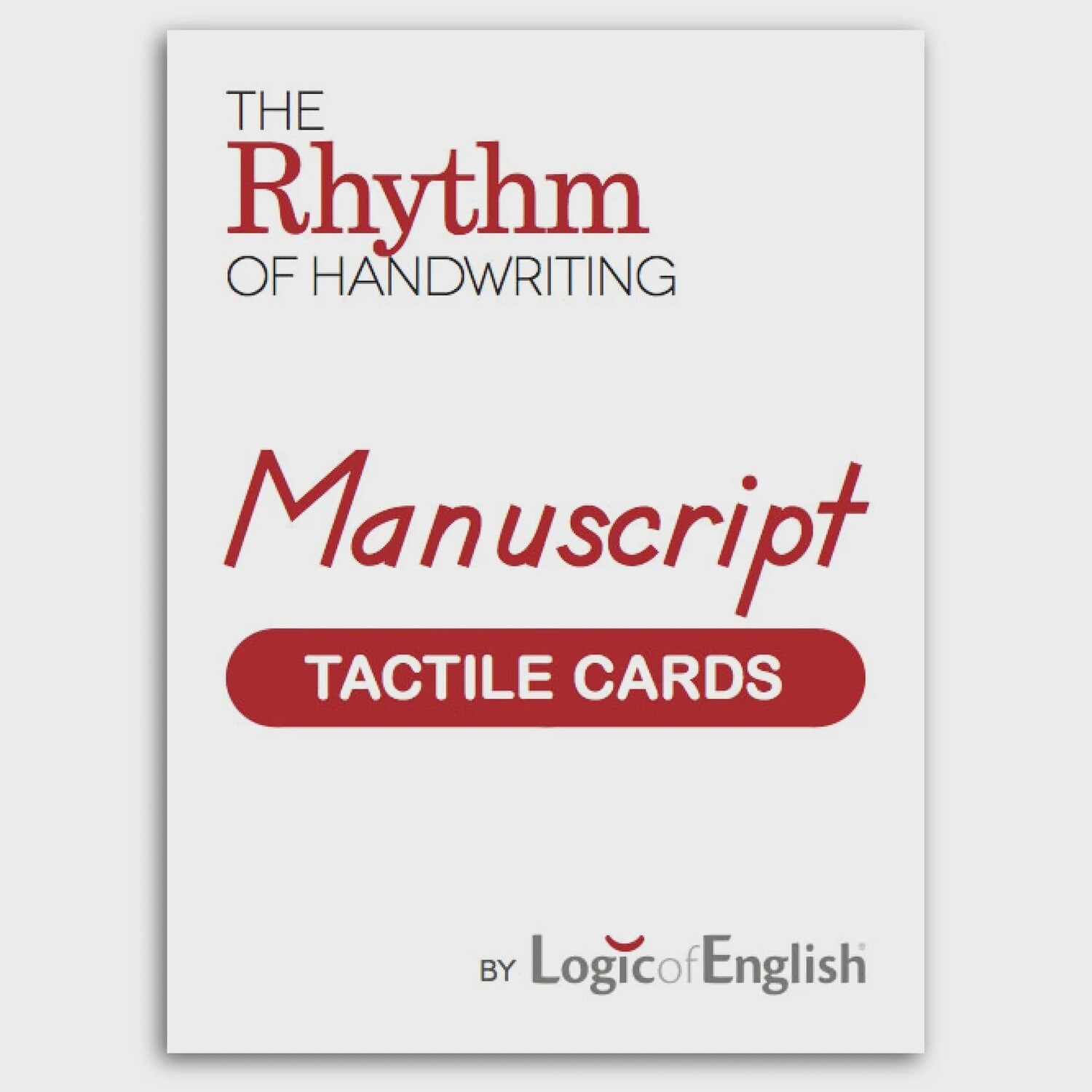 Used Logic of English The Rhythm of Handwriting Manuscript Tactile Cards