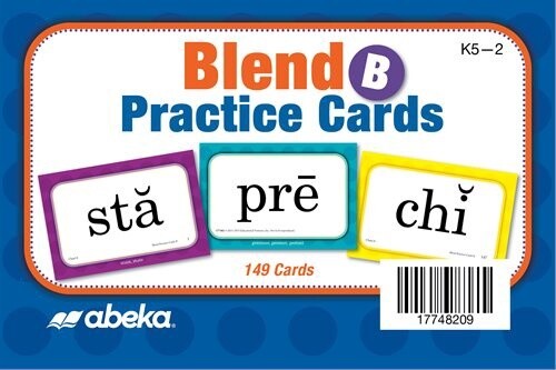 Used Abeka Blend Practice Cards B