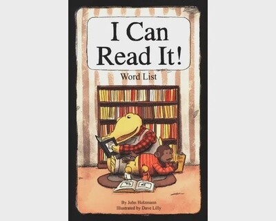 I CAN READ IT!  WORD LIST