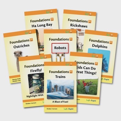USED LOGIC OF ENGLISH FOUNDATIONS LEVEL C READERS SET OF 8