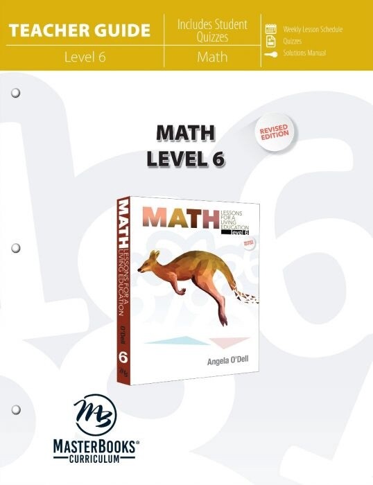 Used Master Books Math Level 6 Teacher Guide