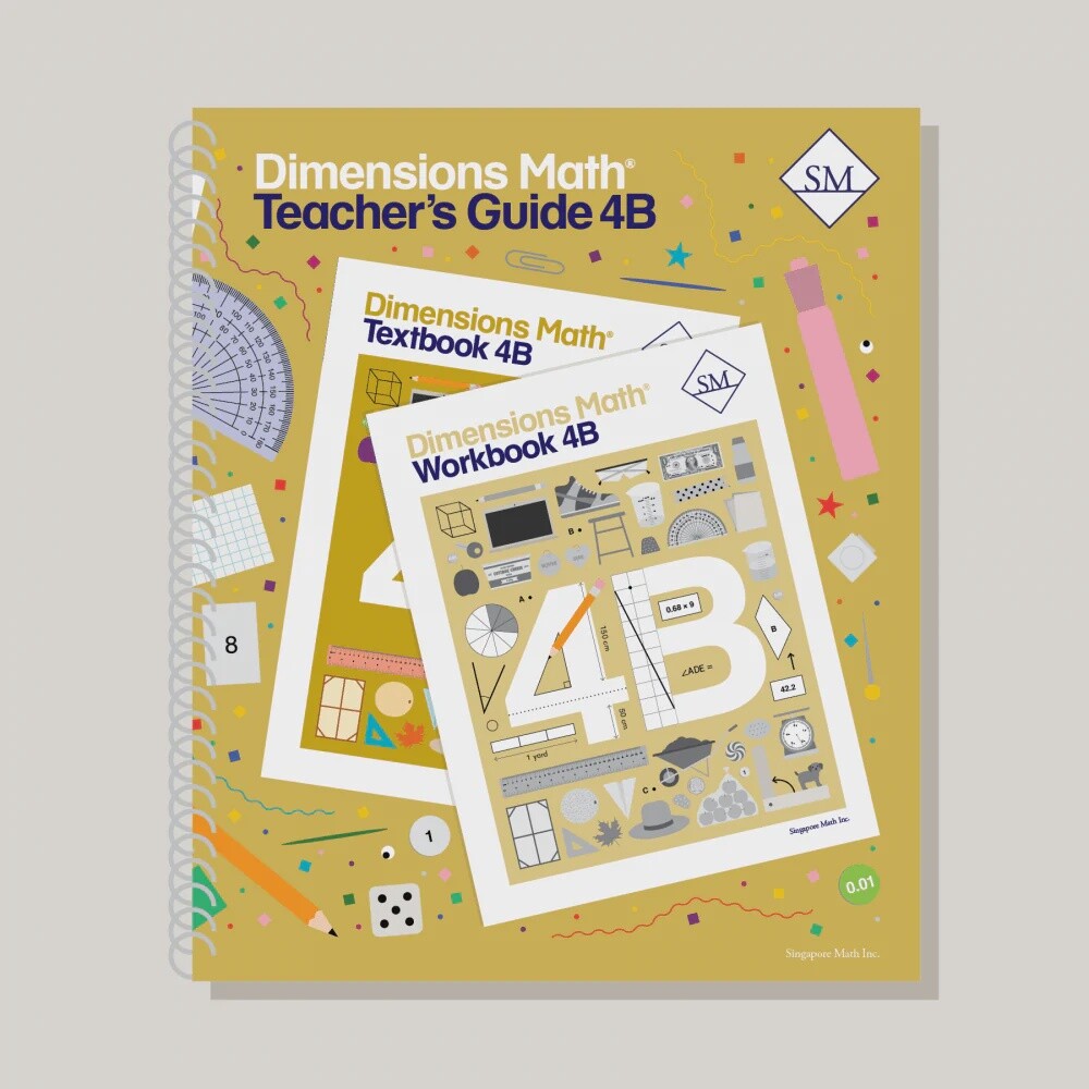 Used Dimensions Math Teacher's Guide 4B
