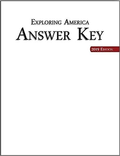 Exploring America Answer Key (2019 Edition)