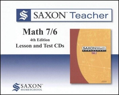 USED SAXON MATH 76 CD&#39;S LESSON &amp; TEST 4TH ED