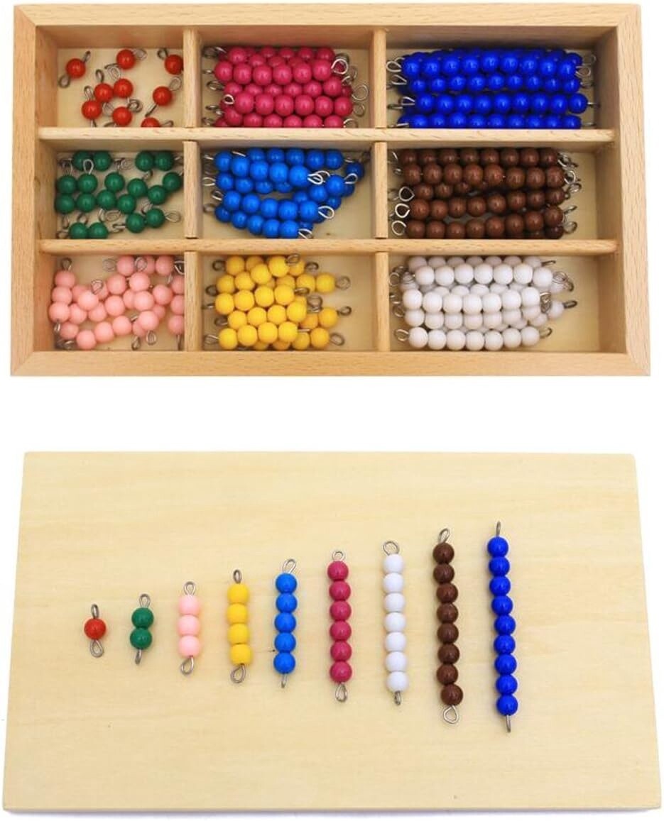 Used Assorted Montessori Checker Board Beads