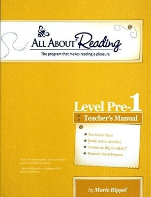 Used All About Reading Pre-reading Teacher's Manual