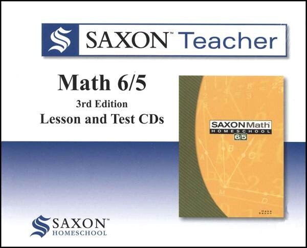 USED SAXON MATH 65 CD'S LESSON & TEST 3RD ED