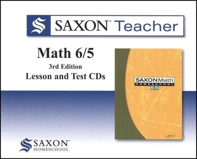 USED SAXON MATH 65 CD&#39;S LESSON &amp; TEST 3RD ED