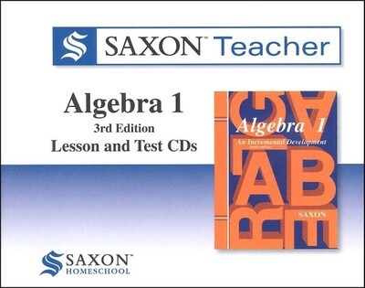 USED SAXON ALGEBRA 1 CD&#39;S LESSON &amp; TEST 3RD ED