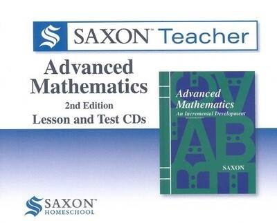 USED SAXON ADVANCED MATH CD'S LESSON &amp; TEST 2ND ED