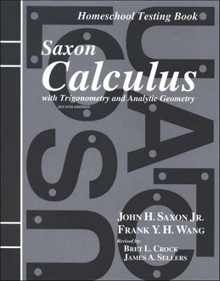 USED SAXON CALCULUS ANSWER KEY & TESTING BOOK