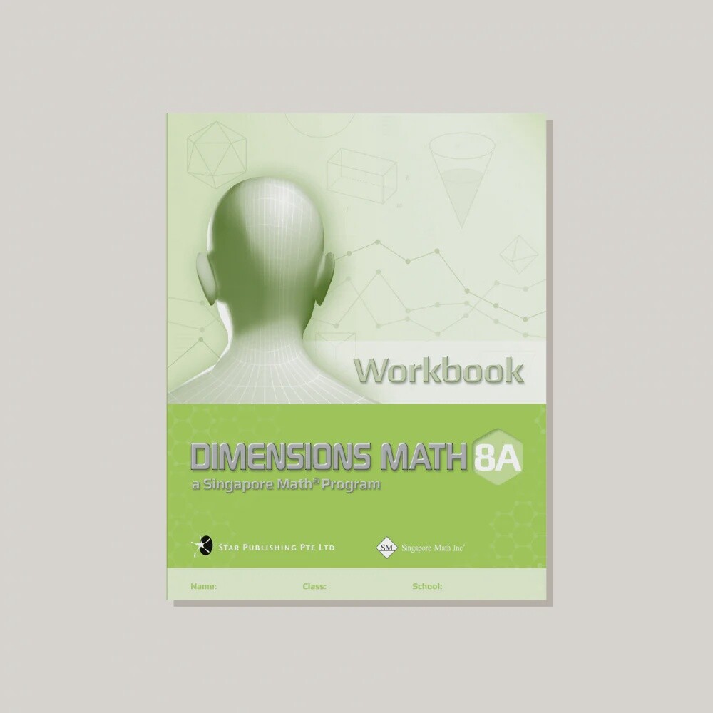 DIMENSIONS MATH WORKBOOK SOLUTIONS 8A