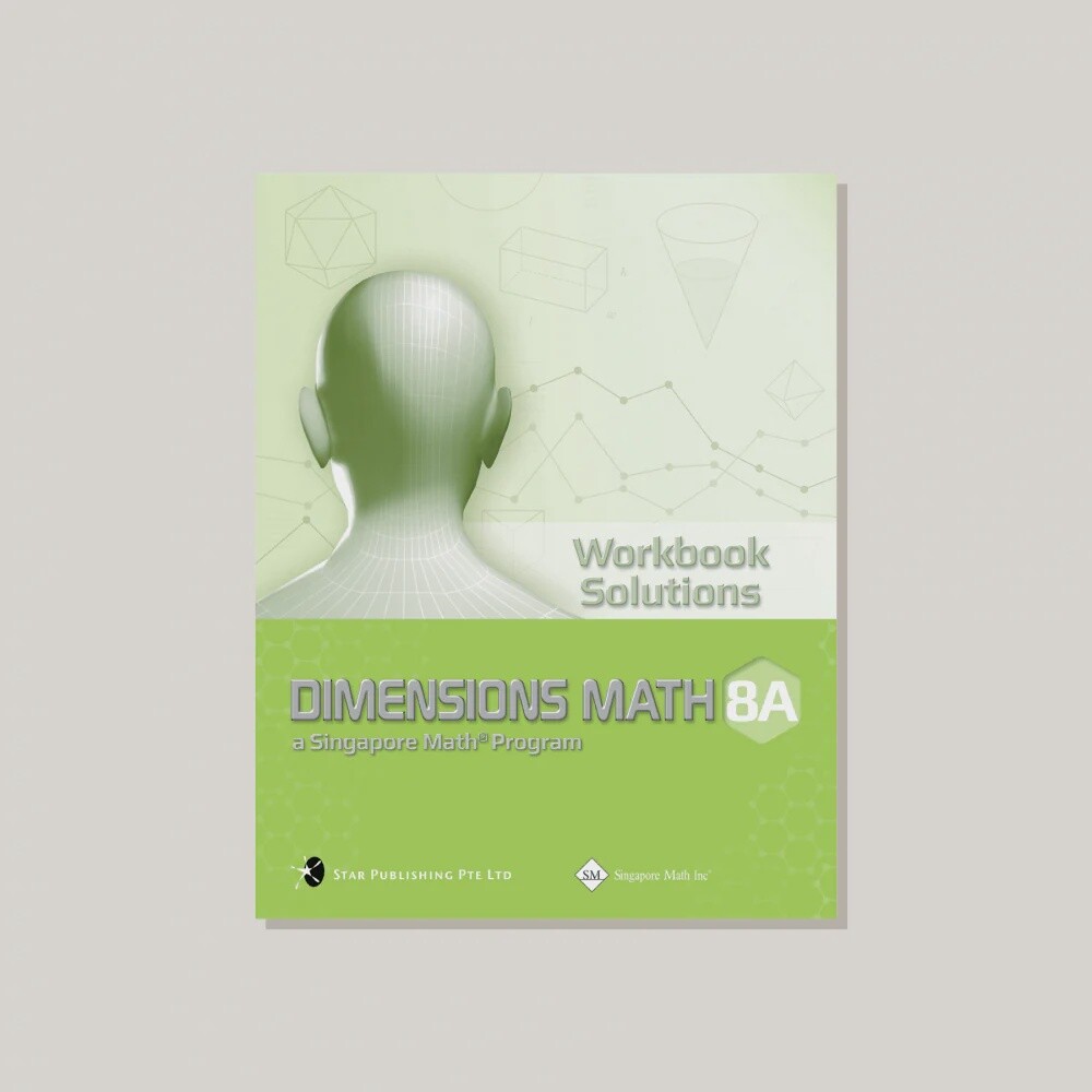 DIMENSIONS MATH WORKBOOK SOLUTIONS 8B