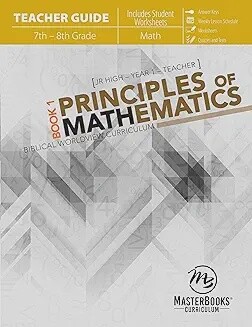 used MB Principles of Mathematics TEACHER GUIDE BOOK 1 JR HIGH LEVEL