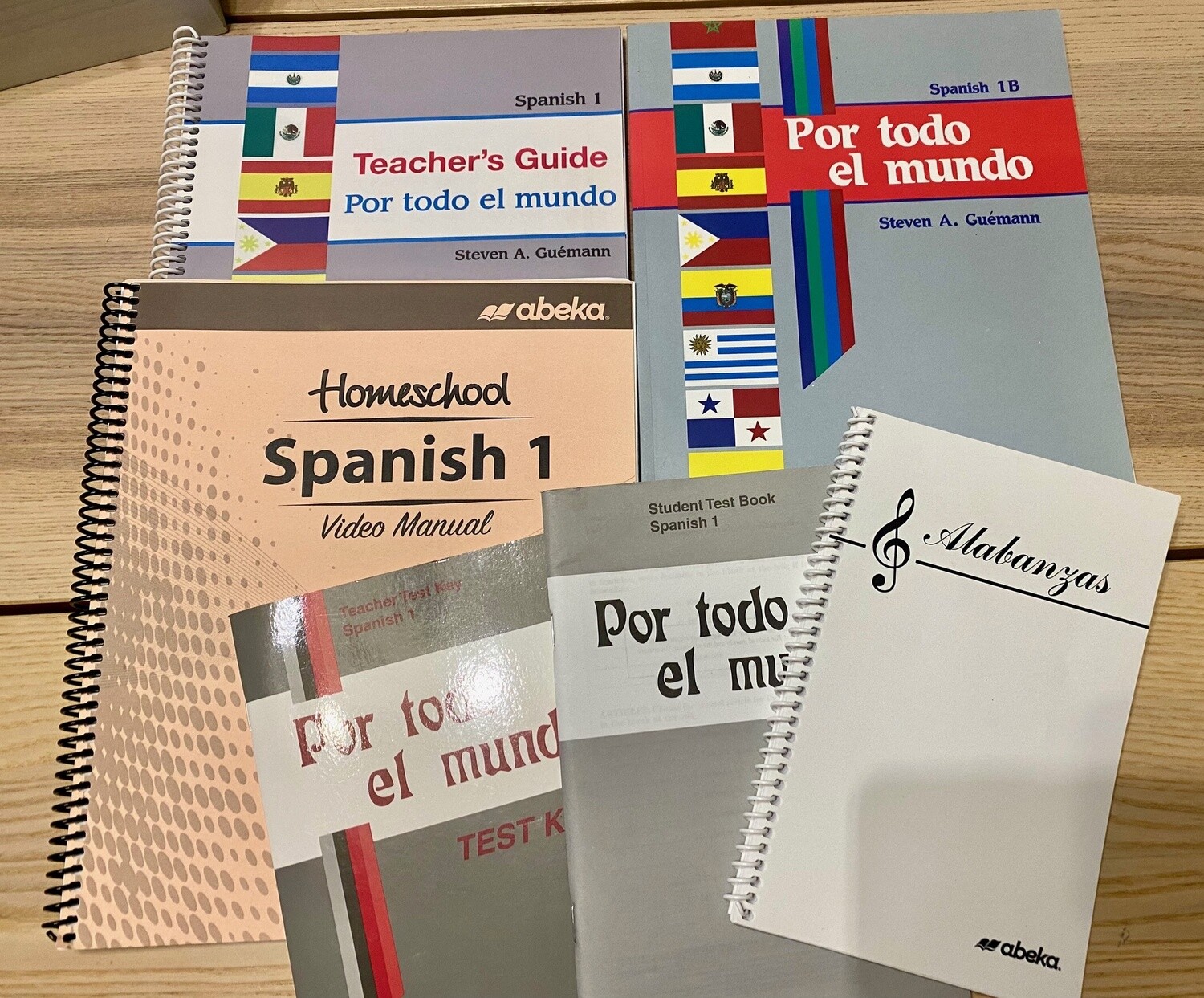used Abeka Spanish 1 curriculum- Por Todo El Mundo set