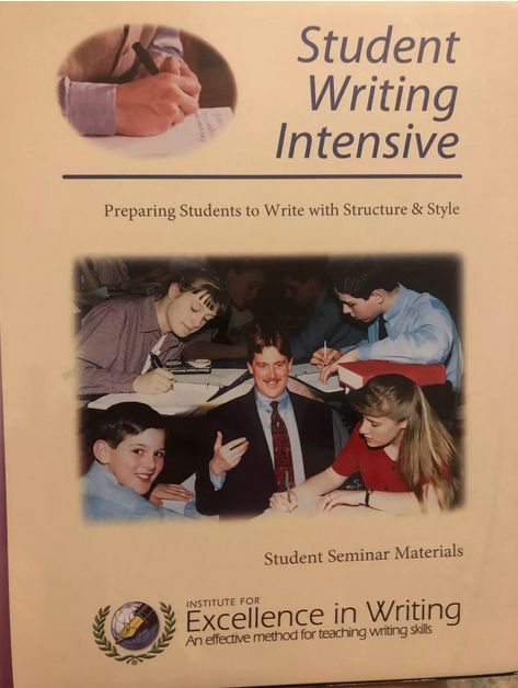 Used IEW Student Writing Intensive Notebook