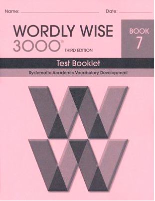 Wordly Wise 3000 Book 7 Test, 3rd ed