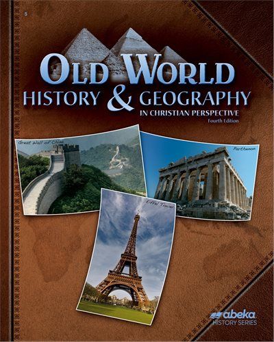 Used Old World History &amp; Geography 4th Edit. Abeka (SET)