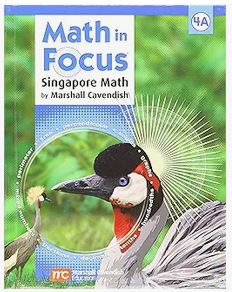 Used Math in Focus: Singapore Math Enrichment, Book a Grade 4