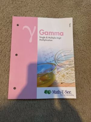 MATH U SEE GAMMA TEST  BOOKLET