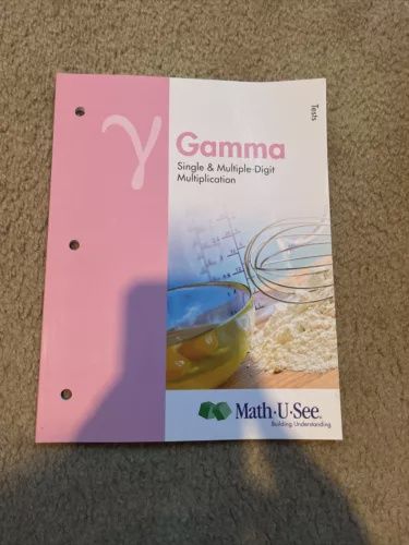 MATH U SEE GAMMA TEST BOOKLET