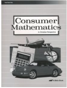 USED ABEKA CONSUMER MATH TEST/QUIZ key (9-12 grade)   - 2