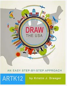 Draw the USA ArtK12