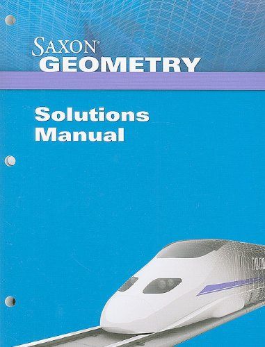 Geometry Solutions Manual, 2009