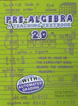 Teaching Text Books PRE Algebra 2.0 CD-Rom