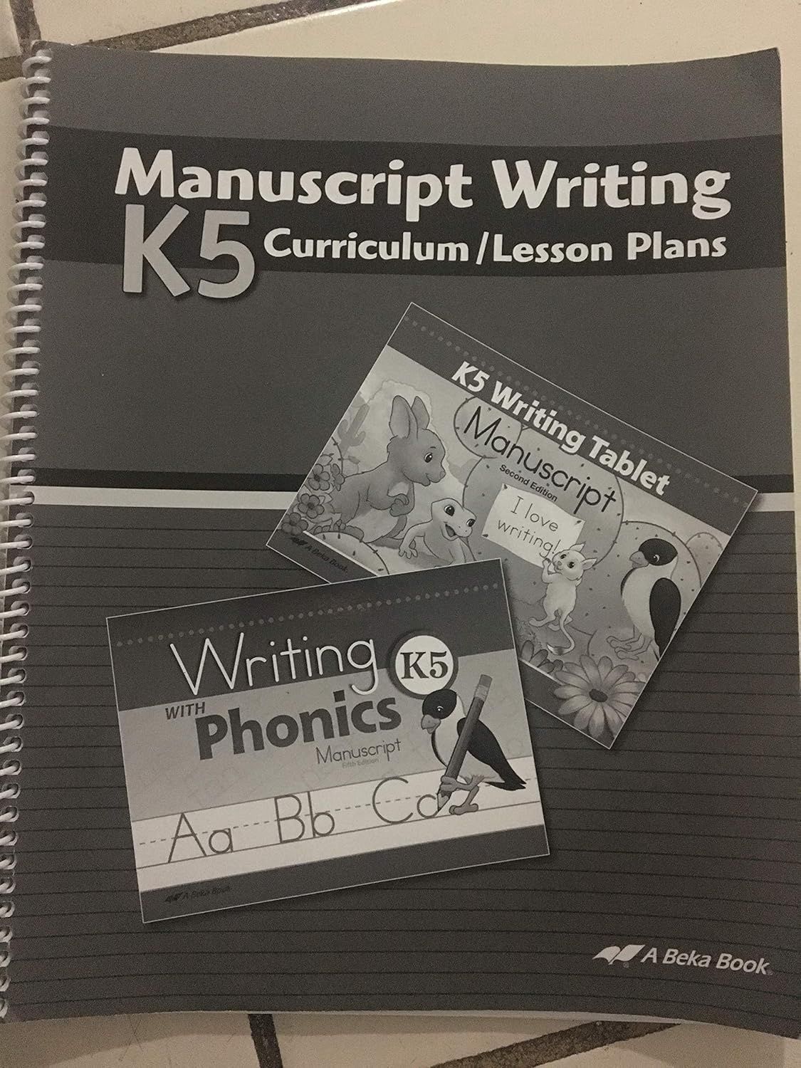 USED ABEKA MANUSCRIPT WRITING K5 CURRICULUM/LESSON PLANS